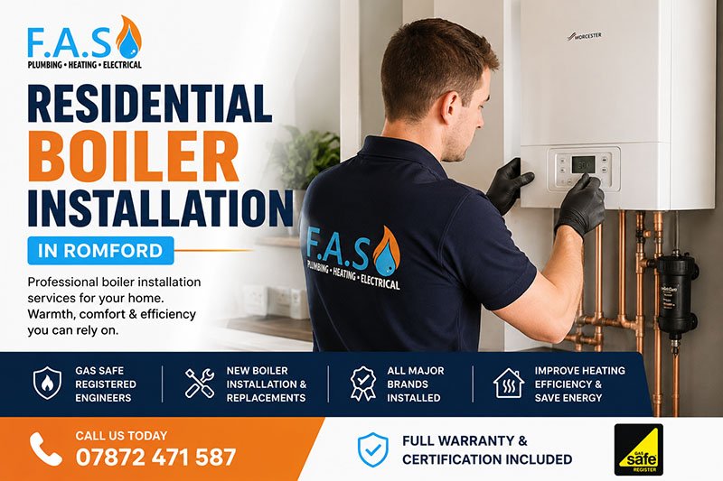 Residential boiler installation romford